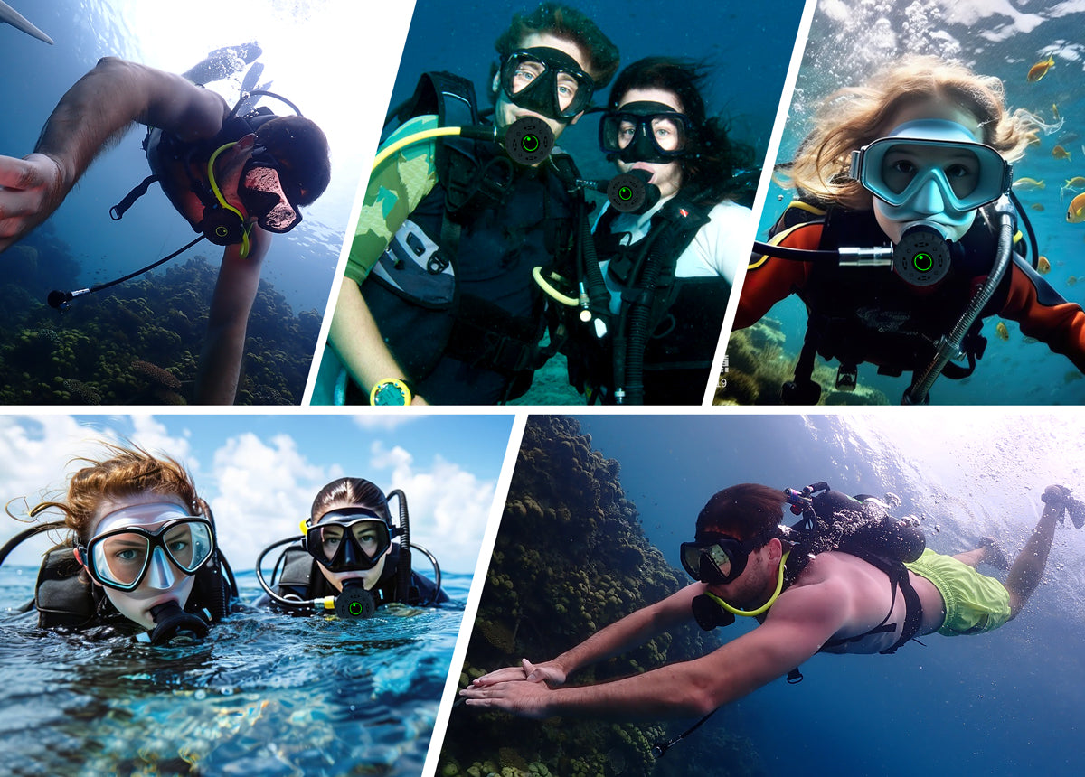 DEDEPU Plastic Diving Breathing Head Image 3