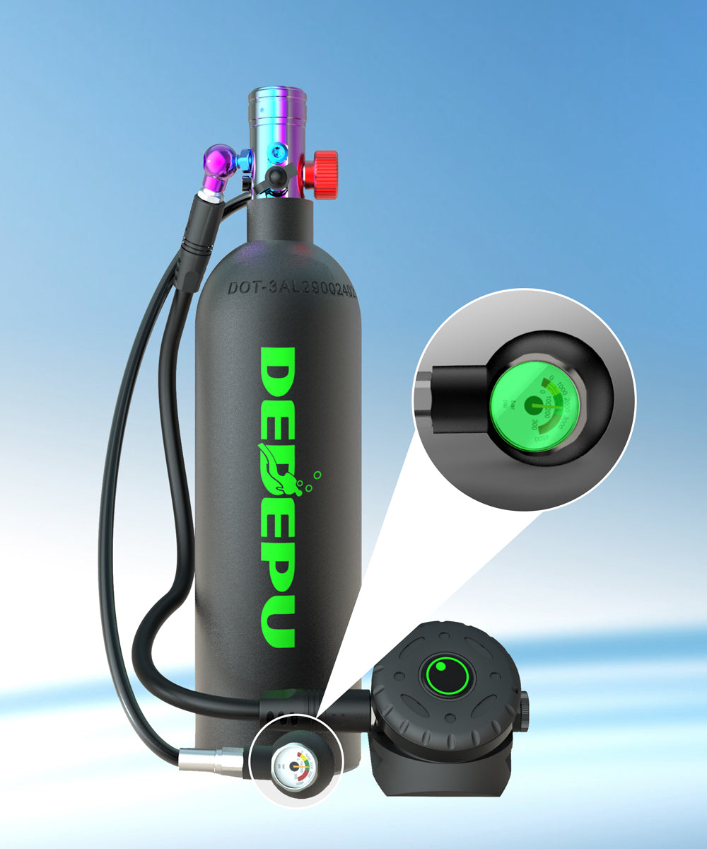 DEDEPU D600 2.3L scuba tank-Glow Gauge