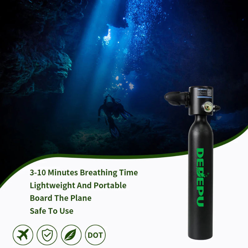 DEDEPU S3000 0.5L Mini Scuba Tank | Compact and Reliable Diving Gear