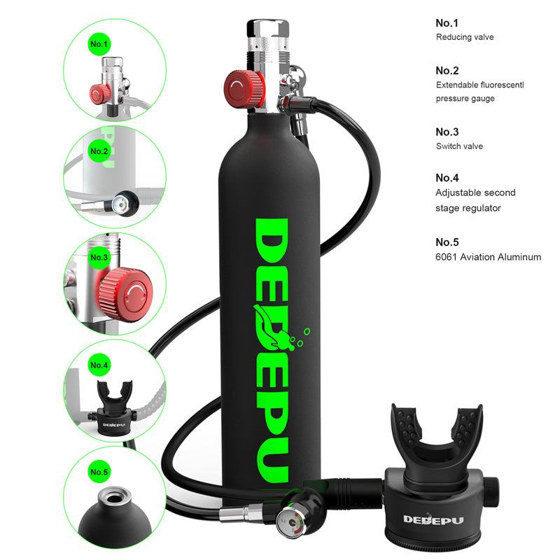 DEDEPU S5000 1L scuba tank